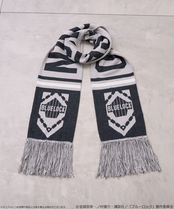 TVアニメ『ブルーロック』× earth music＆ecology Japan Label「サッカーマフラー 凪 誠士郎 モデル＜ブラック＞」