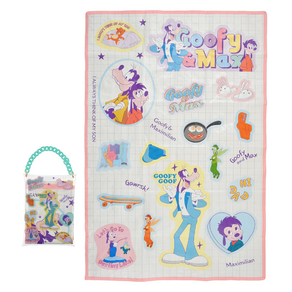 ディズニーストア「グーフィー＆マックス レジャーシート ポーチ入り GOOFY BIRTHDAY」（C）Disney