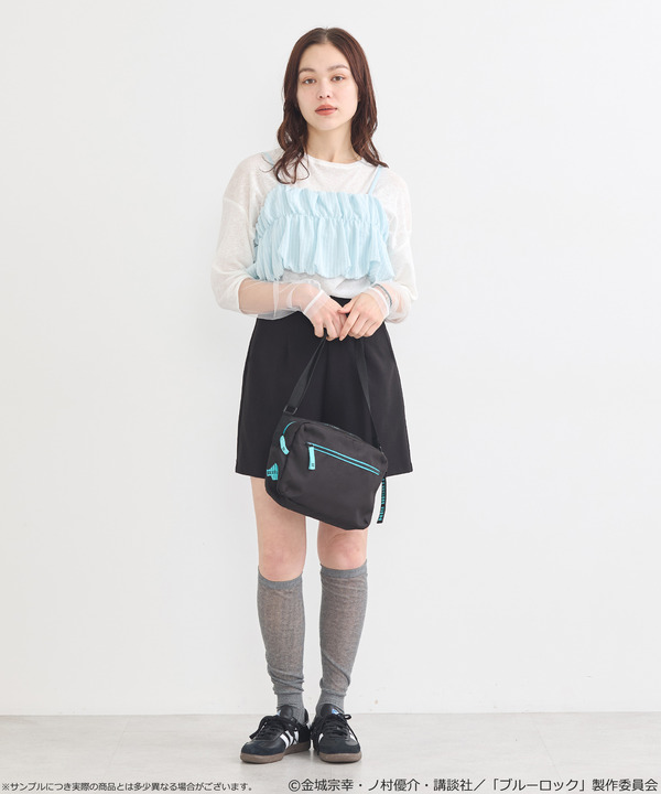 TVアニメ『ブルーロック』× earth music＆ecology Japan Label「クリアショルダーバッグ 糸師 凛 モデル＜ターコイズブルー＞」