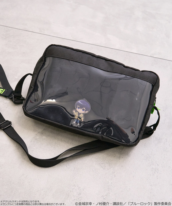 TVアニメ『ブルーロック』× earth music＆ecology Japan Label「クリアショルダーバッグ 潔 世一 モデル＜グリーン＞」
