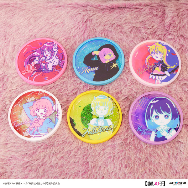 レコード型ラメアクリルコースター