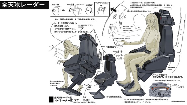 『ヤマトよ永遠に REBEL3199 第三章 群青のアステロイド』ヤマトーク付き上映会「第2弾“メカデザイン篇”」スライド（C）西﨑義展／宇宙戦艦ヤマト3199製作委員会