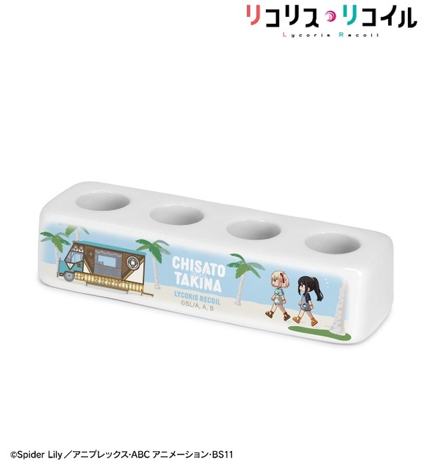 TVアニメ『リコリス・リコイル』「錦木千束＆井ノ上たきな ちびとこ 歯ブラシスタンド」（C）Spider Lily／アニプレックス・ABCアニメーション・BS11