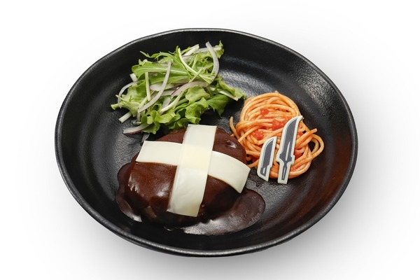 「BLEACH WORLD」が2025年6月より全国各地で開催。東京会場フードメニュー「THE BLADE IS ME」ハンバーグ（C）TITE KUBO/SHUEISHA（C）久保帯人／集英社・テレビ東京・ｄｅｎｔｓｕ・ぴえろ（C）Bandai Namco Amusement Inc.