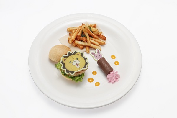 「BLEACH WORLD」が2025年6月より全国各地で開催。東京会場フードメニュー「コンとチャッピーの愉快なミニバーガープレート」（C）TITE KUBO/SHUEISHA（C）久保帯人／集英社・テレビ東京・ｄｅｎｔｓｕ・ぴえろ（C）Bandai Namco Amusement Inc.