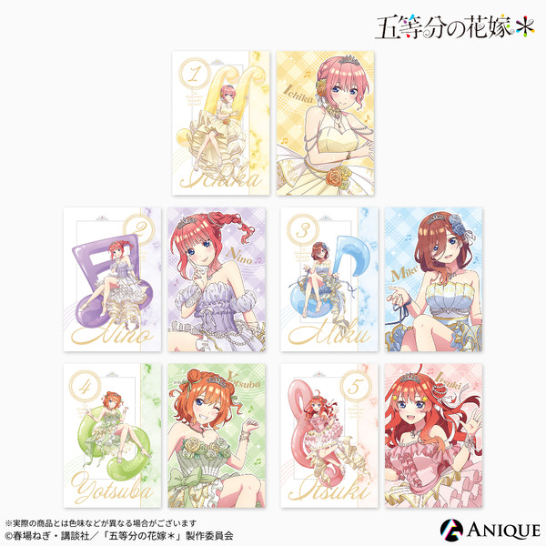 TVアニメ『五等分の花嫁＊』【クインテット】ポストカード2枚セット（C）春場ねぎ・講談社／「五等分の花嫁＊」製作委員会