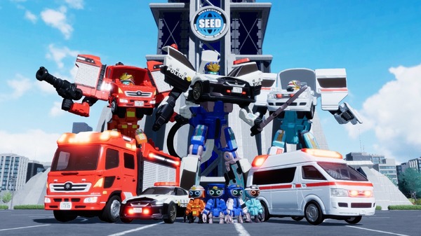 『特装合体ロボ ジョブレイバー』アニメ場面写