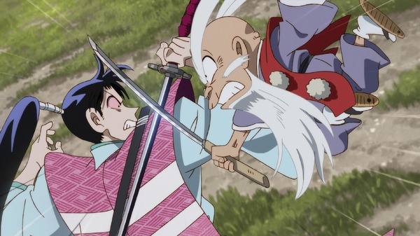 TVアニメ『真･侍伝 YAIBA』第7話場面カット（C）青山剛昌／小学館／真・侍伝YAIBA製作委員会