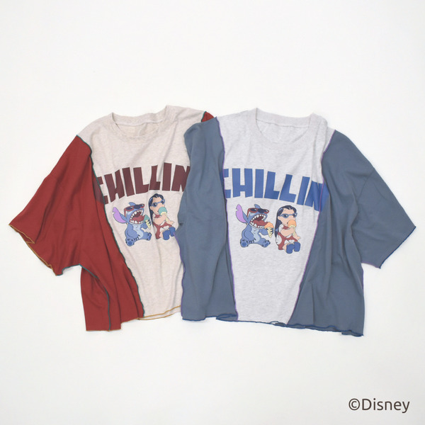 ルミネエスト新宿「GOOD MOOD ~STITCH COLLECTION~」を開催。ダブルネーム「リロ＆スティッチ リメイク風TEE」（C）Disney
