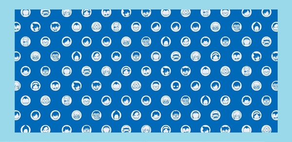 【裏】散りばめられたキャラクターのアイコンが可愛い！「シンプルデザイン」