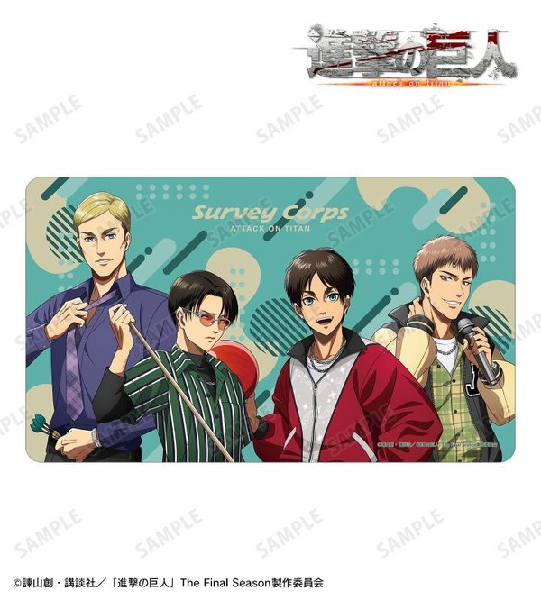 描き下ろし 集合 レトロ風ファッションver. マルチデスクマット