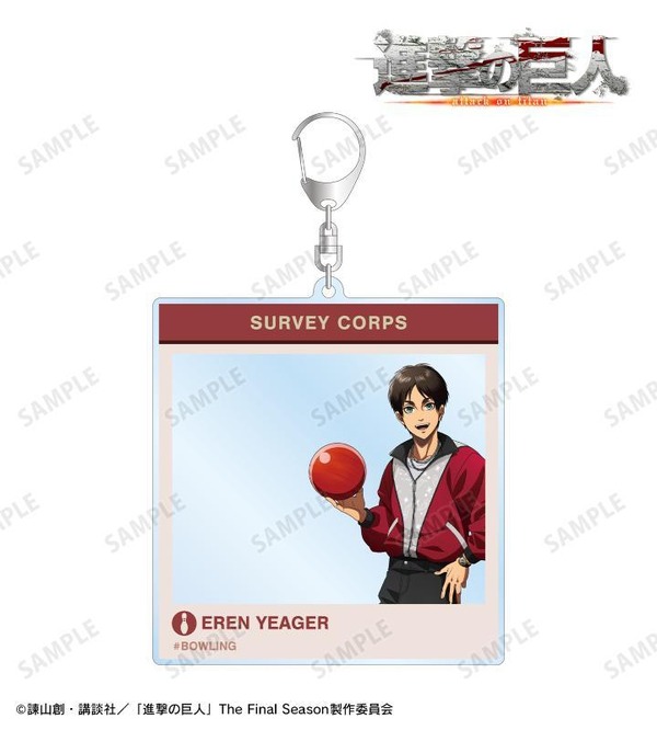 描き下ろし レトロ風ファッションver. SNS風BIGアクリルキーホルダー