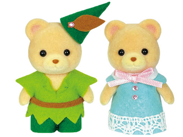 空飛ぶ男の子とナイトドレスの女の子　￥1,300（税込）