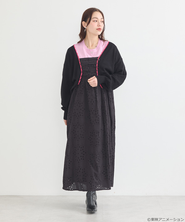 『ふたりはプリキュア』× earth music＆ecology Japan Label「ふたりはプリキュア ニットカーディガン」（C）東映アニメーション