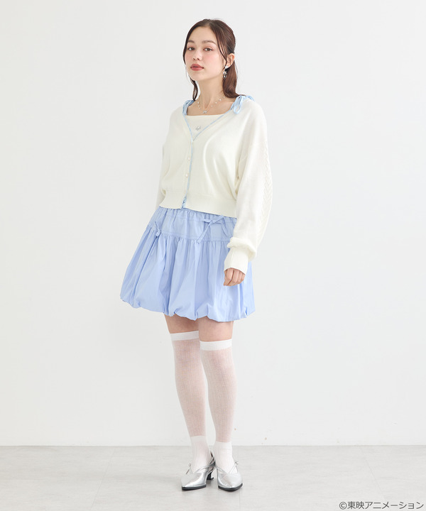 『ふたりはプリキュア』× earth music＆ecology Japan Label「ふたりはプリキュア ニットカーディガン」（C）東映アニメーション