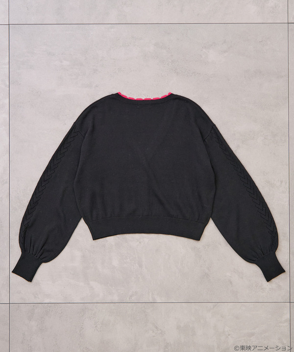 『ふたりはプリキュア』× earth music＆ecology Japan Label「ふたりはプリキュア ニットカーディガン」（C）東映アニメーション