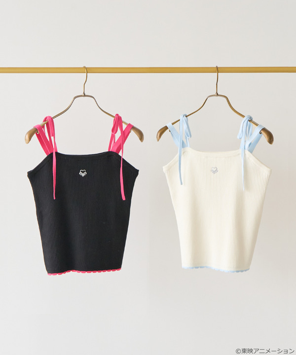 『ふたりはプリキュア』× earth music＆ecology Japan Label「ふたりはプリキュア ニットキャミソール」（C）東映アニメーション