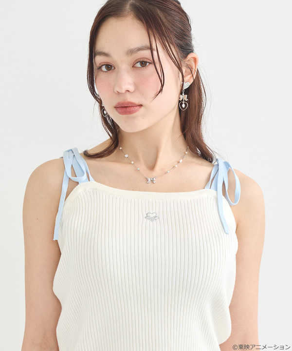 『ふたりはプリキュア』× earth music＆ecology Japan Label「ふたりはプリキュア ニットキャミソール」（C）東映アニメーション