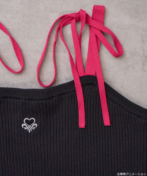『ふたりはプリキュア』× earth music＆ecology Japan Label「ふたりはプリキュア ニットキャミソール」（C）東映アニメーション