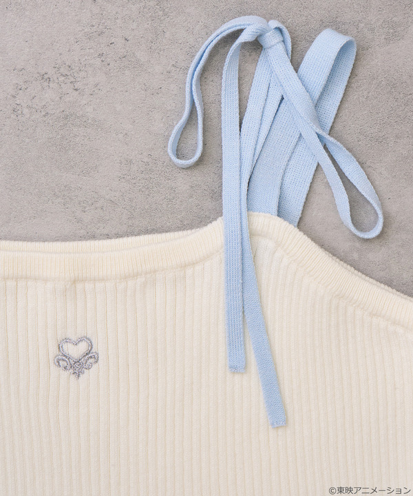 『ふたりはプリキュア』× earth music＆ecology Japan Label「ふたりはプリキュア ニットキャミソール」（C）東映アニメーション