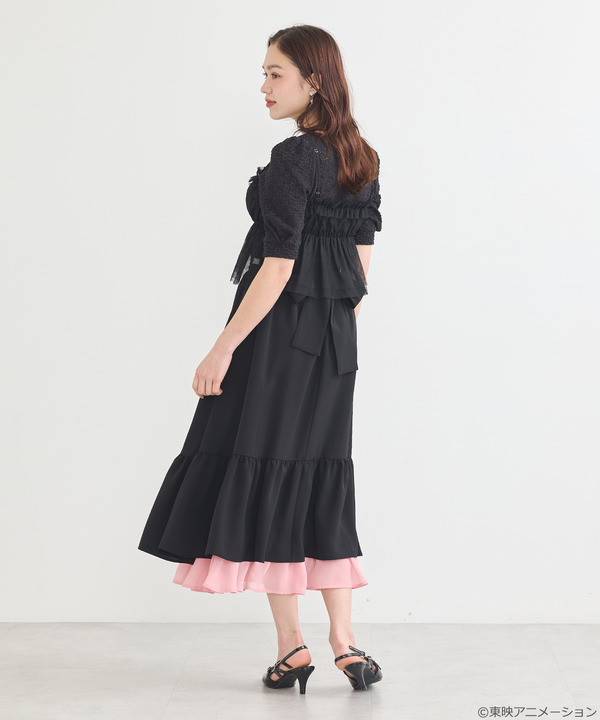 『ふたりはプリキュア』× earth music＆ecology Japan Label「ふたりはプリキュア レイヤードスカート」（C）東映アニメーション