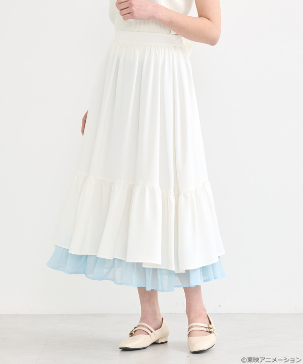 『ふたりはプリキュア』× earth music＆ecology Japan Label「ふたりはプリキュア レイヤードスカート」（C）東映アニメーション