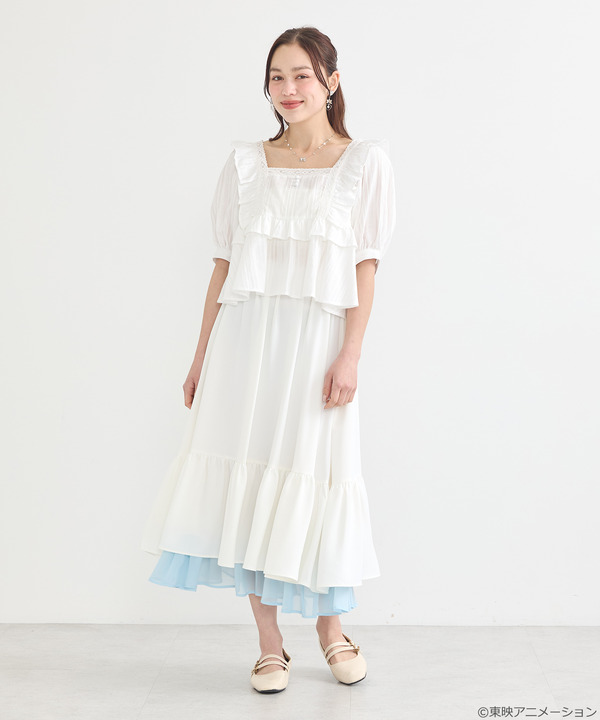 『ふたりはプリキュア』× earth music＆ecology Japan Label「ふたりはプリキュア レイヤードスカート」（C）東映アニメーション