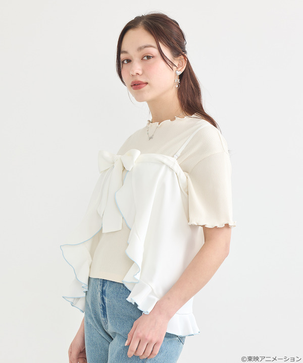 『ふたりはプリキュア』× earth music＆ecology Japan Label「ふたりはプリキュア 2WAYラップスカート」（C）東映アニメーション