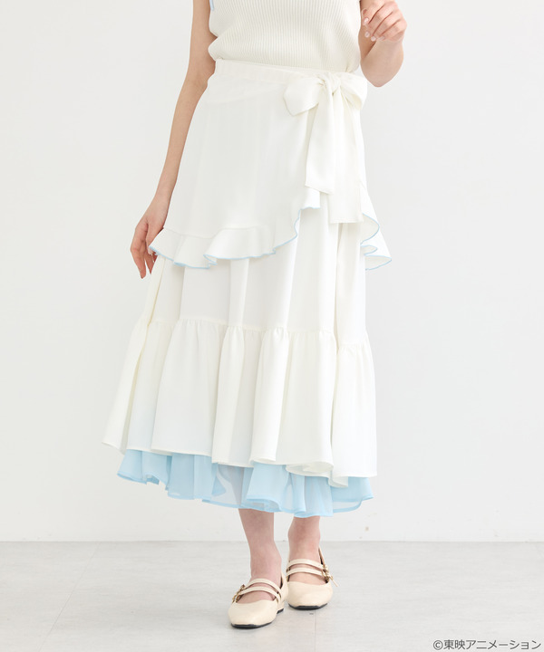 『ふたりはプリキュア』× earth music＆ecology Japan Label「ふたりはプリキュア 2WAYラップスカート」（C）東映アニメーション