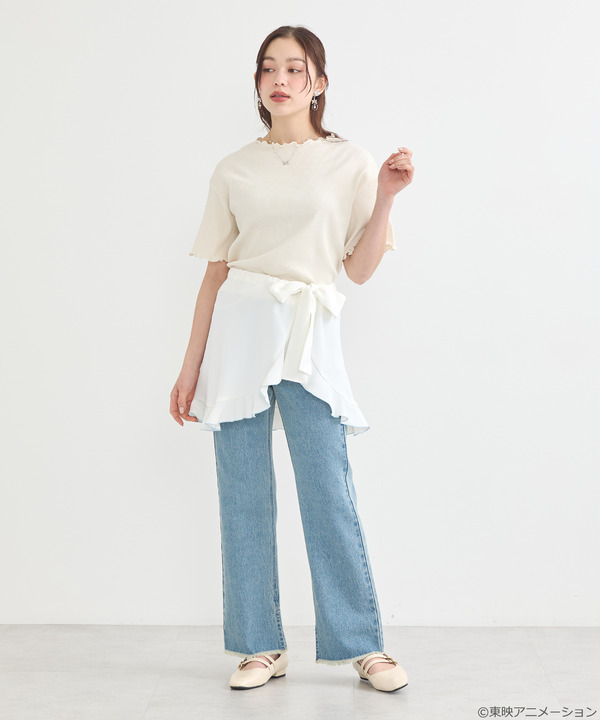 『ふたりはプリキュア』× earth music＆ecology Japan Label「ふたりはプリキュア 2WAYラップスカート」（C）東映アニメーション