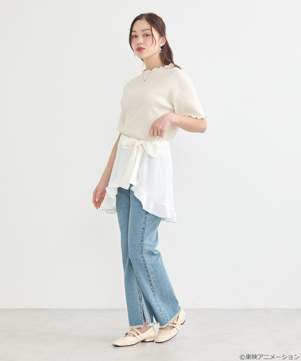 『ふたりはプリキュア』× earth music＆ecology Japan Label「ふたりはプリキュア 2WAYラップスカート」（C）東映アニメーション