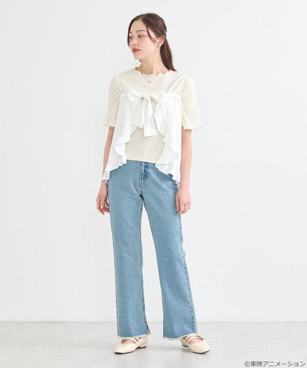 『ふたりはプリキュア』× earth music＆ecology Japan Label「ふたりはプリキュア 2WAYラップスカート」（C）東映アニメーション