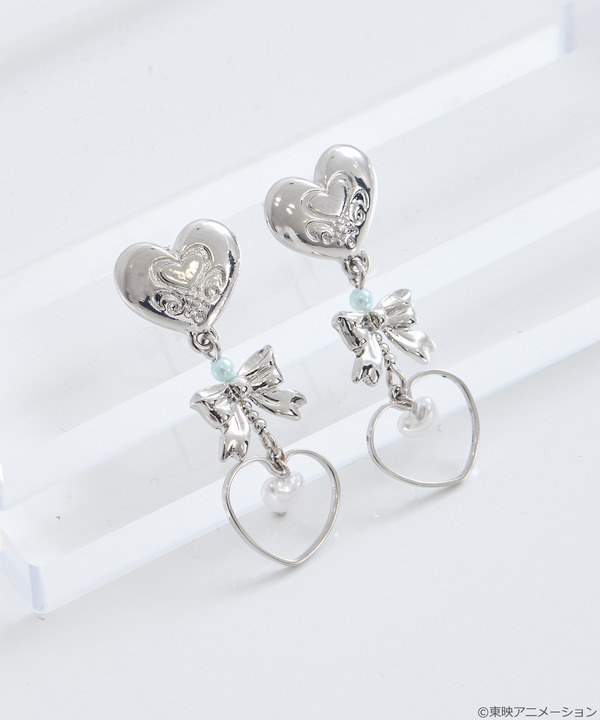 『ふたりはプリキュア』× earth music＆ecology Japan Label「ふたりはプリキュア ピアス」（C）東映アニメーション