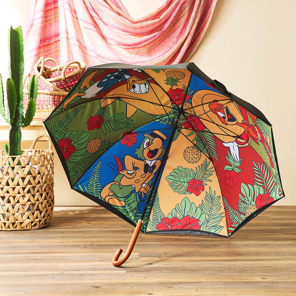 『三人の騎士』内側プリントの2枚張り1級遮光晴雨兼用日傘 7,990円（税込）（C）Disney