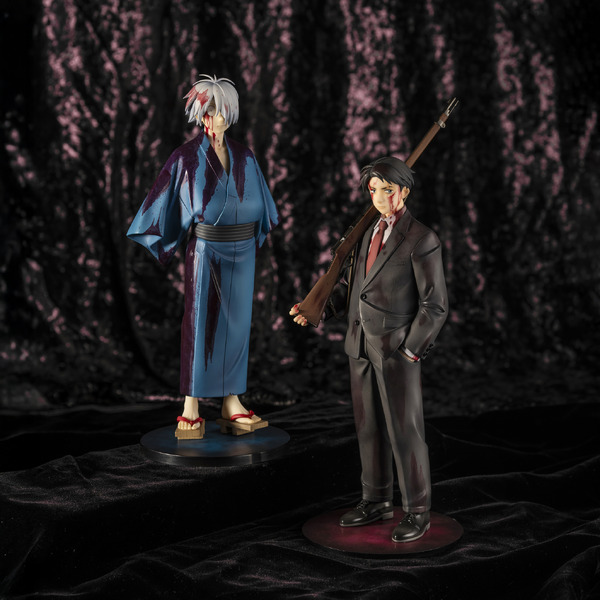 映画『鬼太郎誕生 ゲゲゲの謎』よりフィギュア化された「TOEI ANIMATION COLLECTION －水木－」（右）と「－鬼太郎の父－」（C）kitaroanime50th