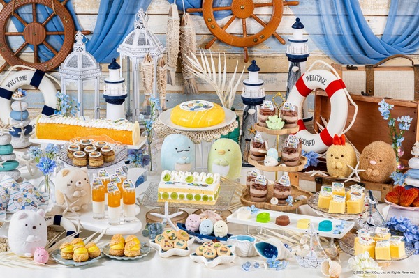 『すみっコぐらし』コラボビュッフェ「すみっコたちのマリンパーティ」が九州初開催（C）2025 San-X Co., Ltd. All Rights Reserved.