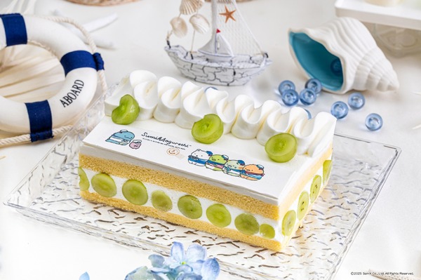 『すみっコぐらし』コラボビュッフェが九州初開催。メニューの「すみっコショートケーキ」（C）2025 San-X Co., Ltd. All Rights Reserved.