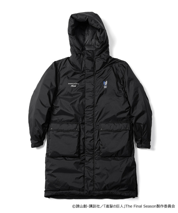 進撃の巨人 × NANGA AURORA DOWN COAT（EREN）（2色展開）