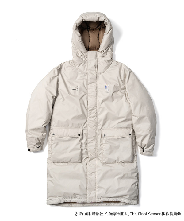進撃の巨人 × NANGA AURORA DOWN COAT（EREN）（2色展開）