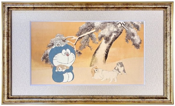 『映画ドラえもん のび太の絵世界物語』 名画ジークレー版画「仔犬図」（C）藤子プロ・小学館・テレビ朝日・シンエイ・ADK 2025