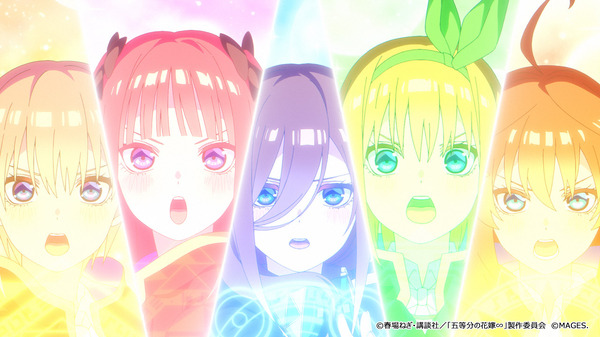 『五等分のプリンセス ～幻想と深淵と魔法学院～』OPムービー 場面カット（C）春場ねぎ・講談社／「五等分の花嫁∽」製作委員会　（C）MAGES.