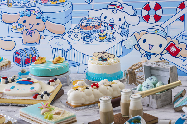 シナモンフレンズが楽しむマリンクルーズをイメージした空間