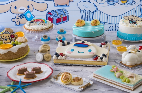 「シナモロール」着想のオリジナルスイーツが勢揃い