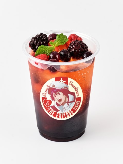 「BLEACH THE LOCUS OF BRAVE Ⅱ」コラボメニューの「ベリーコーラ-The Explode-」（C）TITE KUBO/SHUEISHA（C）久保帯人／集英社・テレビ東京・ｄｅｎｔｓｕ・ぴえろ