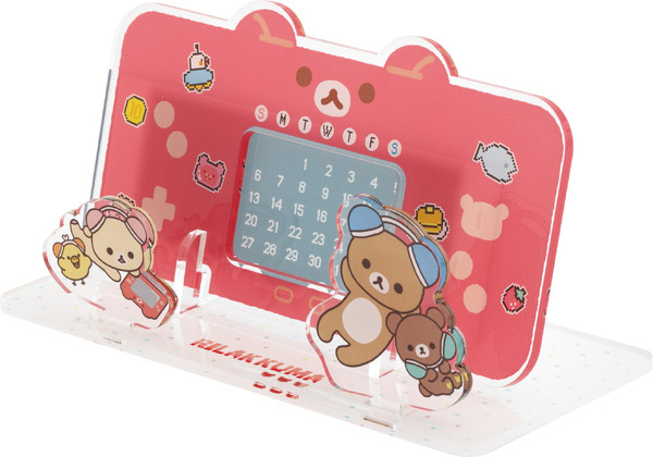 「ゲーミングリラックマ アクリル万年カレンダー」（C）2025 SAN-X CO., LTD. ALL RIGHTS RESERVED.