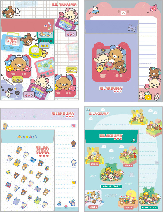 「ゲーミングリラックマ レターセット」（C）2025 SAN-X CO., LTD. ALL RIGHTS RESERVED.