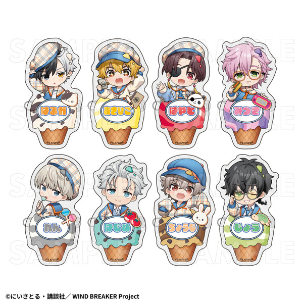 TVアニメ『WIND BREAKER』「トレーディングお名前バッジ　チェックセーラー」（C）にいさとる・講談社／WIND BREAKER Project