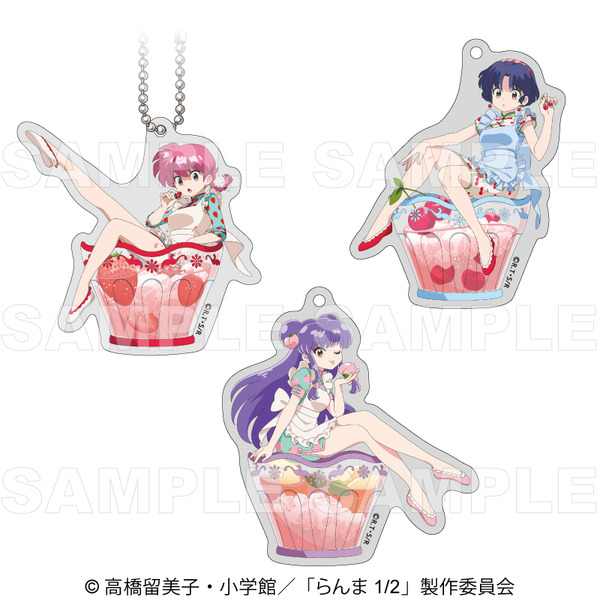 TVアニメ『らんま1/2』「ちゃぽんっ！ アクリルキーホルダー　フルーツフレーバー」（C）高橋留美子・小学館／「らんま1/2」製作委員会