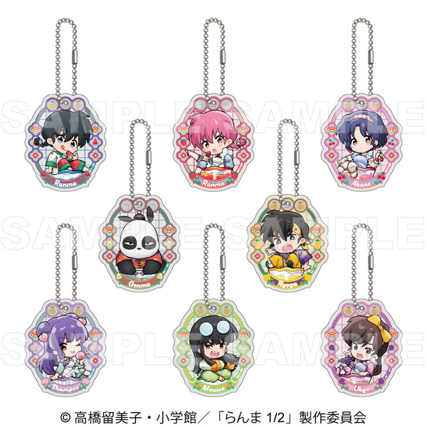 TVアニメ『らんま1/2』「ちゃぽんっ！ トレーディングちびキャラアクリルキーホルダー」（C）高橋留美子・小学館／「らんま1/2」製作委員会