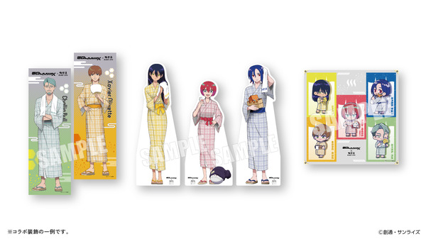 『機動戦士Gundam GQuuuuuuX（ジークアクス）』極楽湯・RAKU SPAコラボ 装飾（C）創通・サンライズ（C）Bandai Namco Amusement Inc